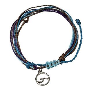 Handmade String Bracelet Silver Charm Fashion Jewelry Friendship Gift Women